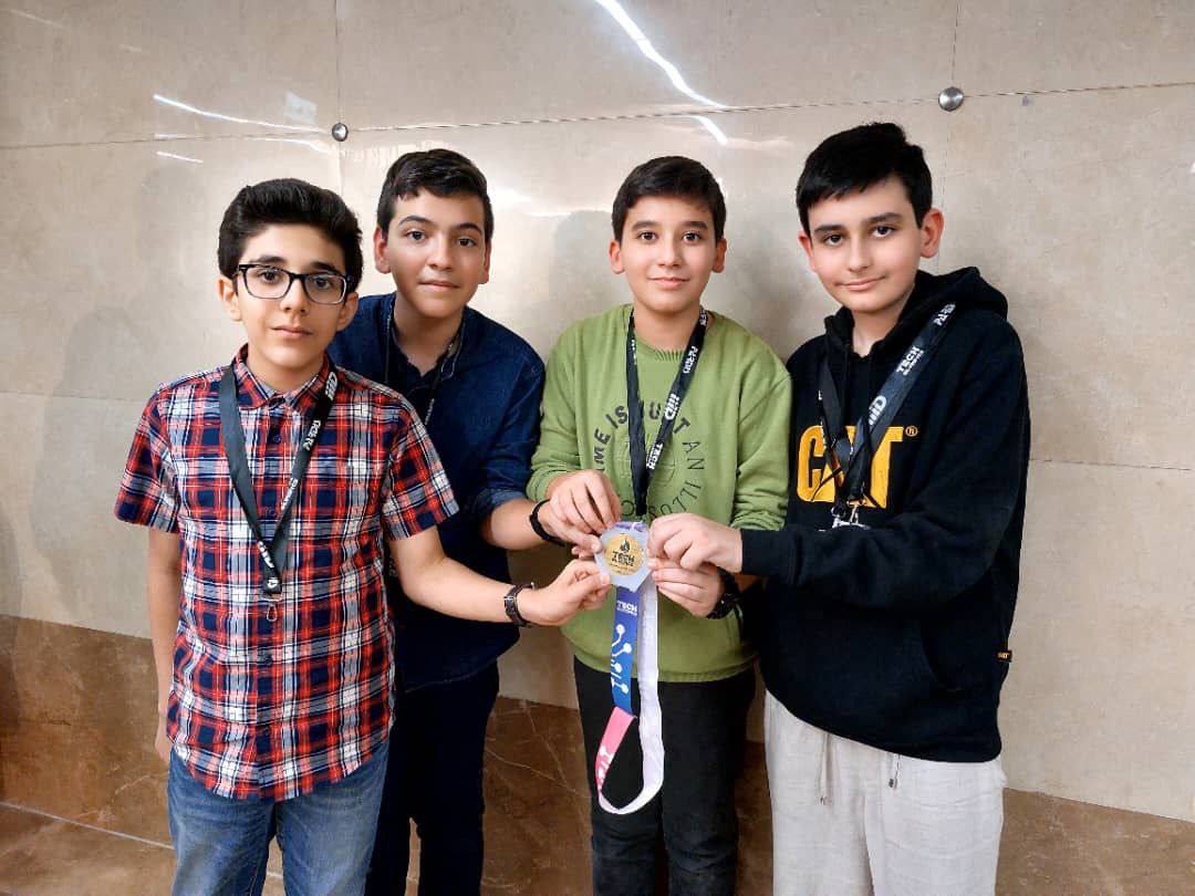Novin Zehn students at robotics competitions
