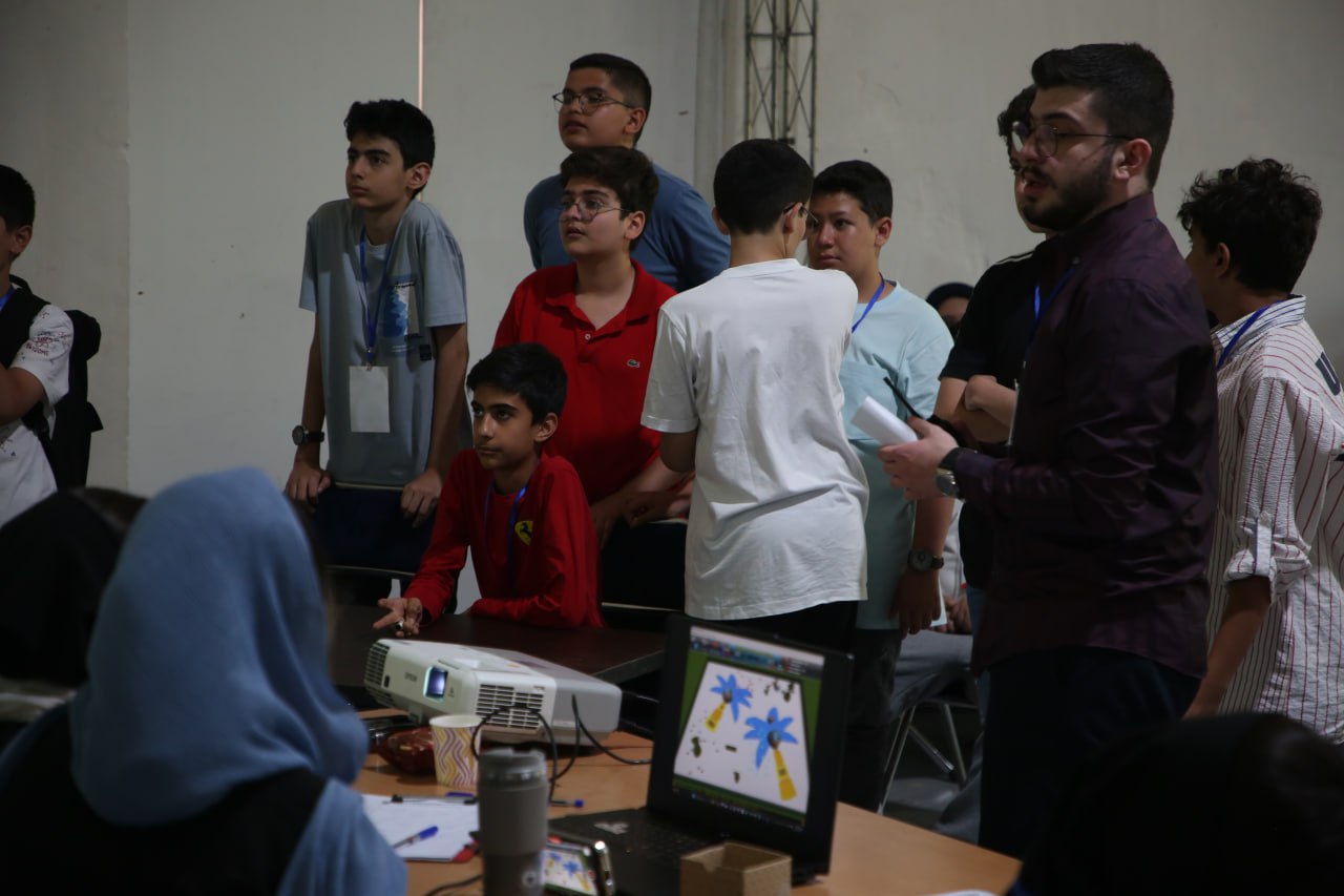 Novin Zehn students at robotics competitions