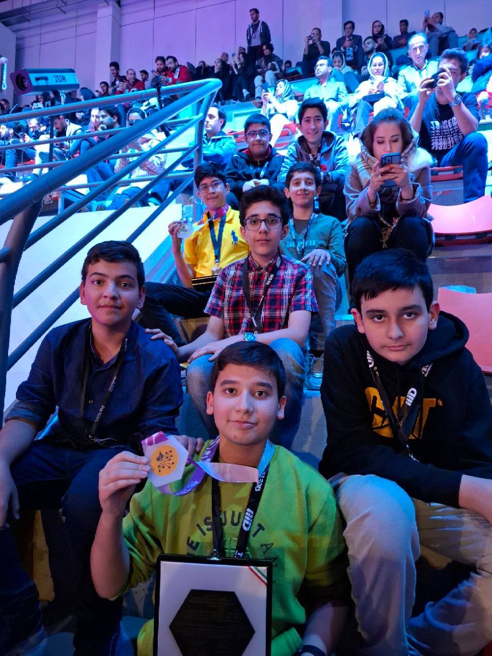 Novin Zehn students at robotics competitions