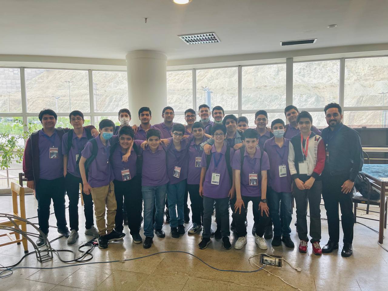 Novin Zehn students at robotics competitions