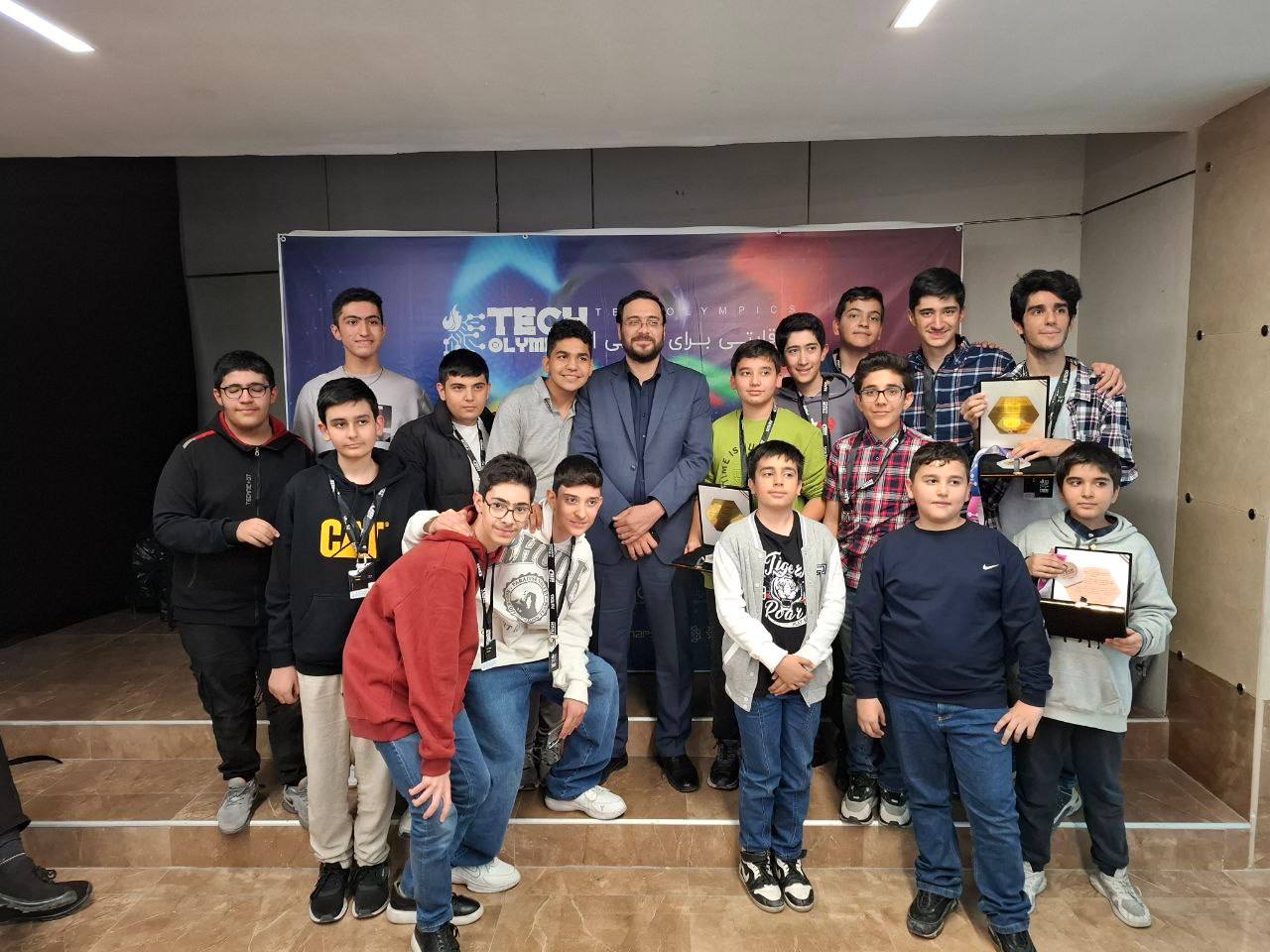 Novin Zehn students at robotics competitions