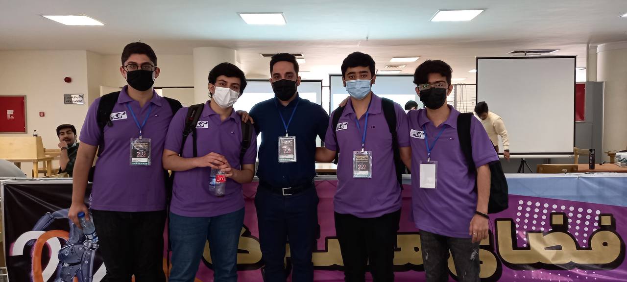 Novin Zehn students at robotics competitions